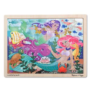 Melissa & Doug Mermaid Fantasea Wooden Jigsaw Puzzle - 48pc