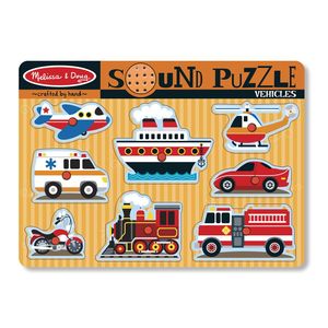 Melissa & Doug Vehicles Sound Puzzle