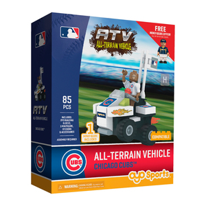 OYO Sports MLB All-Terrain Vehicle with Super Fan Chicago Cubs Building Set