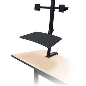 Up-Rite Rear Mount Workstation Dual Monitor Mount