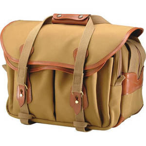 335 Shoulder Bag (Canvas, Khaki with Tan Leather Trim)