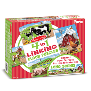 Melissa & Doug Farm Linking Floor Puzzle (96 pc)