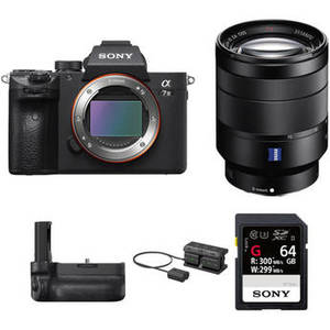 Alpha a7 III Mirrorless Digital Camera with 24-70mm Lens and Vertical Grip Kit