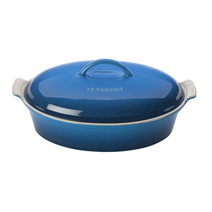 Heritage 4 Qt. Covered Stoneware Oval Casserole Marseille