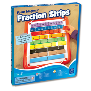 Educational Insights Foam Magnetic Fraction Strips, 51 Pcs