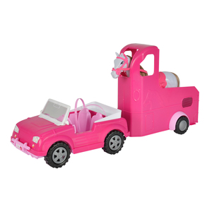 Steffi Love Jeep and Horse Trailer
