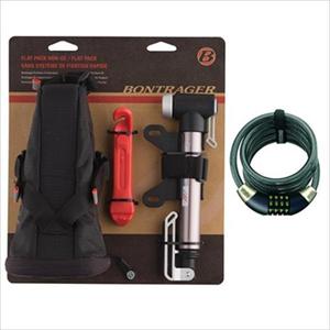 Bontrager Flat Pack Repair Kit & Doberman Combo Cable Lock