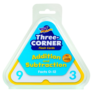 TREND Enterprises, Inc. Three-Corner® Addition & Subtraction Flash Cards, 48/Pkg, Bundle Of 3