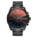 Diesel Mega Chief Men's Black Ion-Plated Chronograph Watch