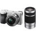 Alpha a6300 Mirrorless Digital Camera with 16-50mm and 55-210mm Lenses Kit (Silver)