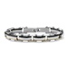 PalmBeach Jewelry Men's Tutone Stainless Steel Elongated Bolt-Link Bracelet