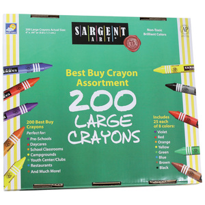 Sargent Art Large Crayons 200 Large Size