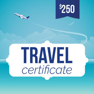 Online-Rewards travel voucher $250