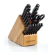 Gourmet 18 Pc. Cutlery Set w/Wood Block