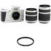 KODAK PIXPRO S-1 Mirrorless Digital Camera with 12-45mm and 42.5-160mm Lenses and Accessory Kit (White)