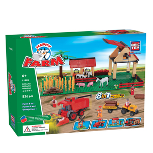Brictek 8 in 1 Farm Set