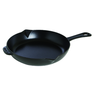 Cast Iron 12" Fry Pan Matte Black