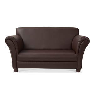 Childrens Faux Leather Sofa  Coffee Ages 3+ Years