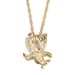 PalmBeach Jewelry Men's Eagle Pendant and Chain in Yellow Gold Tone 24"