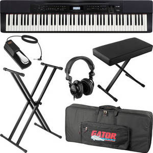 PX-350 88-Key Piano Essentials Bundle (Black)