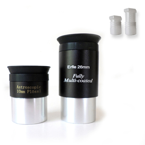 Cassini 1.25" Format 10mm Plössl and 26mm Erfle Telescope Eyepiece Set