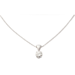 14k White Gold Diamond Necklace .25ct