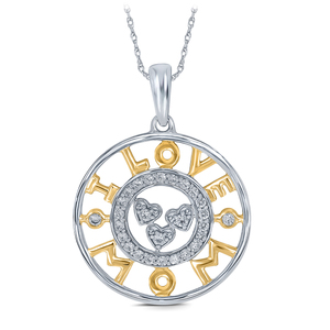  1/5 CTW MOM CIRLCE PENDANT