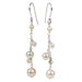 White Pearl Drop With Sterling Silver Earrings