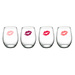 Girlfriends 4pc Stemless Wine Glasses