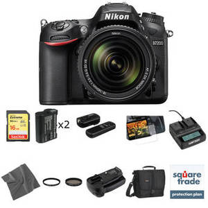 D7200 DSLR Camera with 18-140mm Lens Deluxe Kit