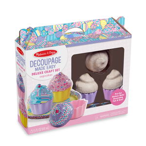 Melissa & Doug Decoupage Made Easy Deluxe Craft Set - Cupcakes