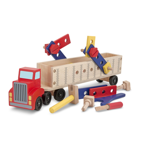 Big Rig Truck Wooden Building Set