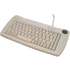ACK-5010UW USB Mini-Trackball Keyboard (White)