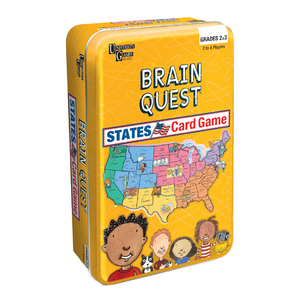 University Games Brain Quest - States Card Game Tin