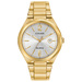 Mens Corporate Exclusive Eco-Drive Gold Stainless Steel Watch Gold Dial