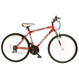 Titan Pathfinder Men's 18 Speed Mountain Bike with Front Shock Suspension