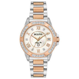 Ladies Marine Star Rose Gold & Silver-Tone Diamond Watch