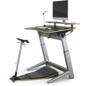 Locus Bundle Pro with Matte Black Desk/Seat, Anti-Fatigue Mat & Accessories (30 x 48")