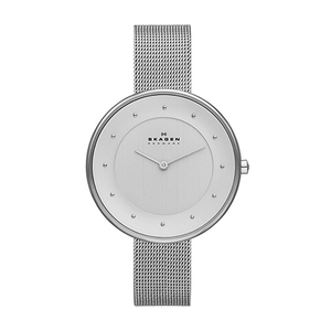 Womens Gitte Silver-Tone Stainless Steel Mesh Bracelet Watch