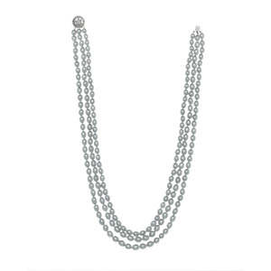 Dyed Champagne Color Genuine Rice Shape Freshwater Pearl Knotted Sterling Silver 17" ~ 19" Necklace