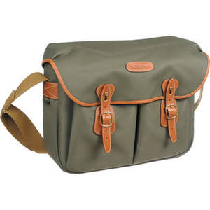 Hadley Large FiberNyte Shoulder Bag (Sage with Tan Leather Trim)