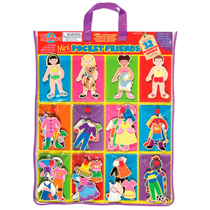 TS Shure Mini Pocket Friends Wooden Magnetic Dress Up Dolls