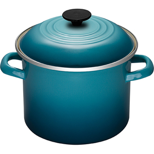 Enamel on Steel 6 Qt. Stockpot Caribbean