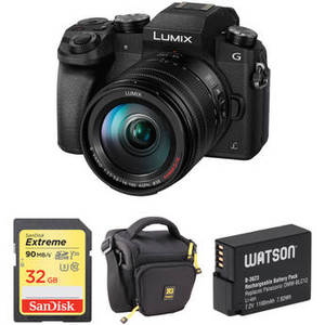 Lumix DMC-G7 Mirrorless Micro Four Thirds Digital Camera with 14-140mm Lens and Accessory Kit (Black)