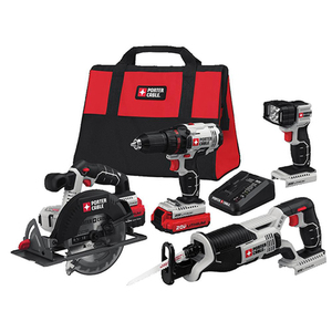 20V MAX Lithium-ion 4 Tool Combo Kit - Drill/Driver Recip Saw Circ Saw Light