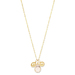 Lita Gold Plated Sterling Silver Rose Quartz With Pink Pearls Short Necklace