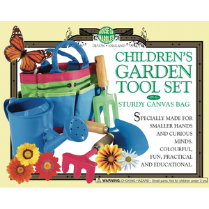 House of Marbles Children's Garden Tool Set in a Sturdy Canvas Bag