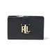 Compact Carrington Leather Wallet Black