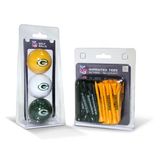 Team Golf Green Bay Packers NFL Golf Ball and Tee Set
