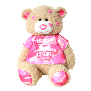 Homefront Girl I Kissed a Soldier Loved It Teddy Bear